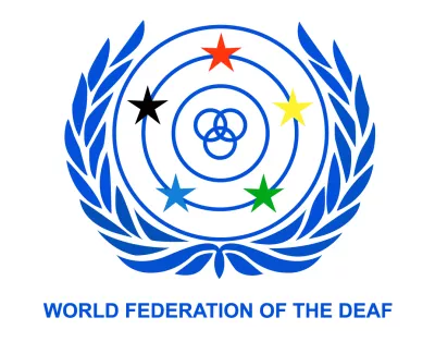 World Federation of the Deaf Logo