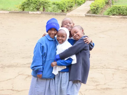 Group of school children at an inclusive school in Nairobi, Kenya