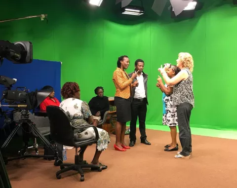 Sign Language Recording session in Nairobi Kenya